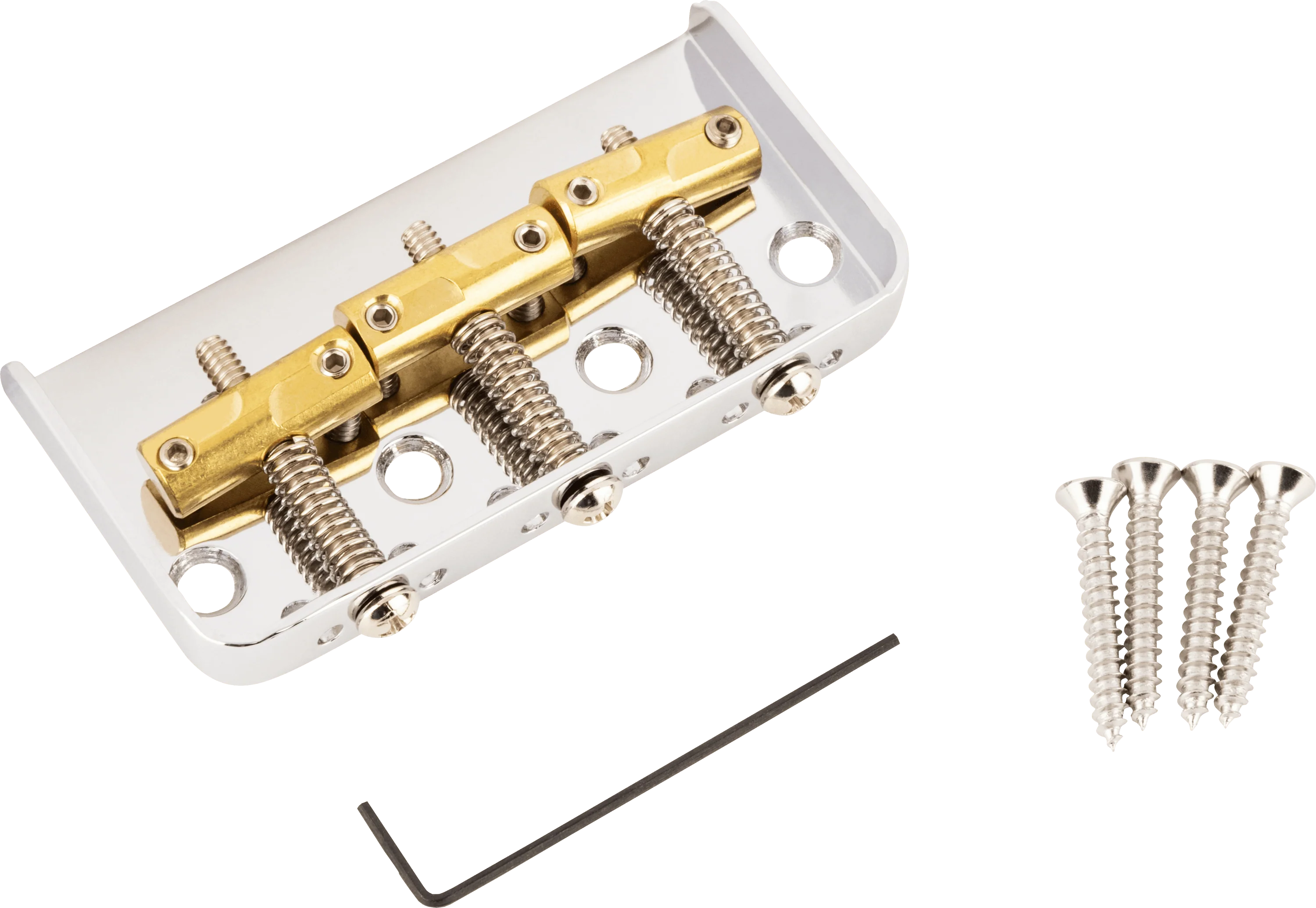 3-Saddle Custom "Cut-Off" Vintage-Style Tele® Bridge with Compensated Brass Saddles