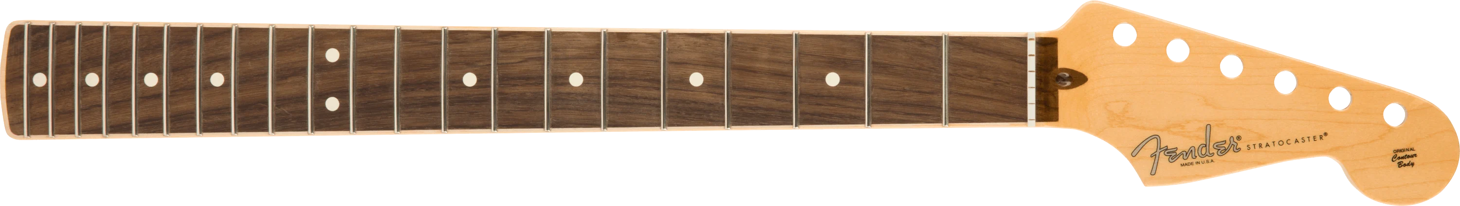 American Channel Bound Stratocaster® Neck, 21 Medium Jumbo Frets - Rosewood