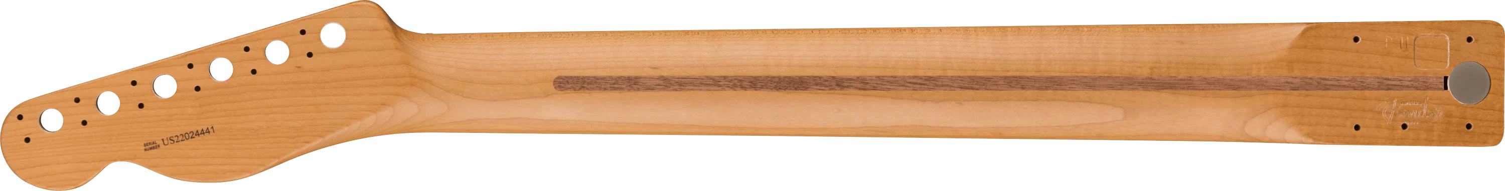 American Pro II Tele Neck, 22 Narrow Tall Frets, 9.5", Roasted Maple - Image 2