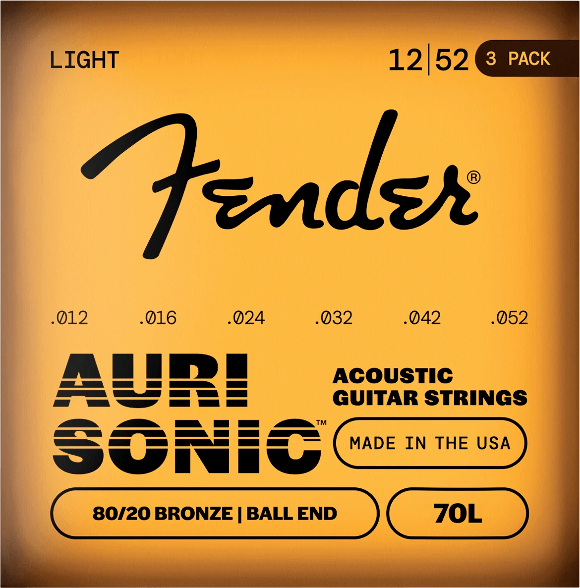 AuriSonic™ 70 80/20 Bronze Acoustic Guitar Strings (3-Pack) - Image 4