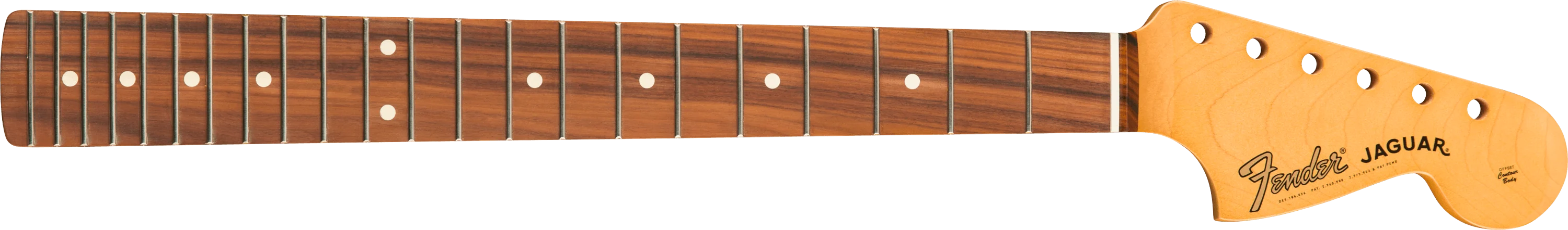 Classic Player Jaguar Neck, 22 Med Jumbo Frets, Pau Ferro, C shape