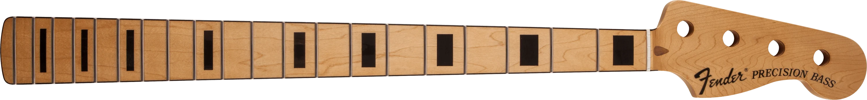 Classic Series 70's Precision Bass® Neck, 20 Medium Jumbo Frets, Block Inlay - Maple