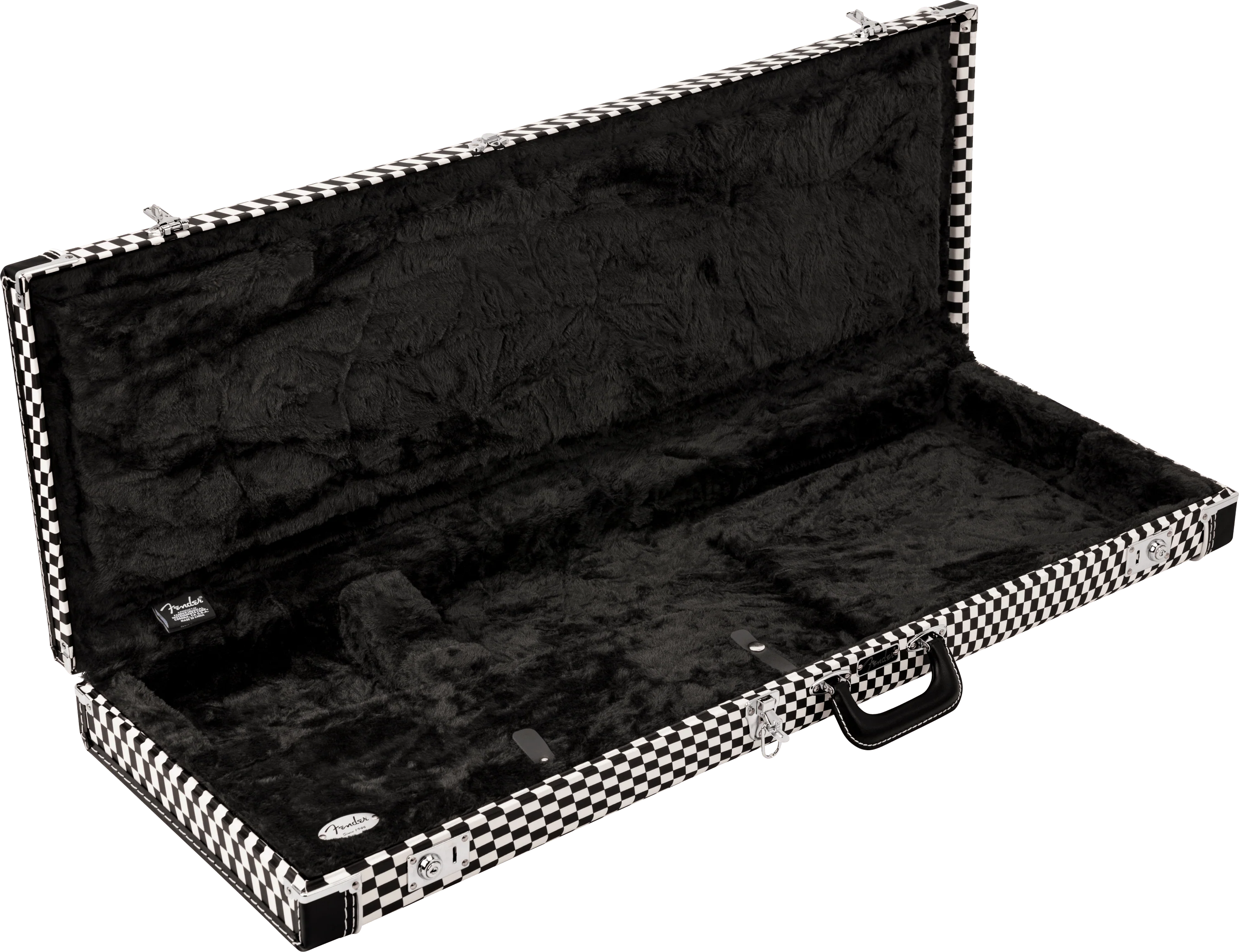 Classic Series Strat/Tele Case, Wavy Checkerboard - Image 2