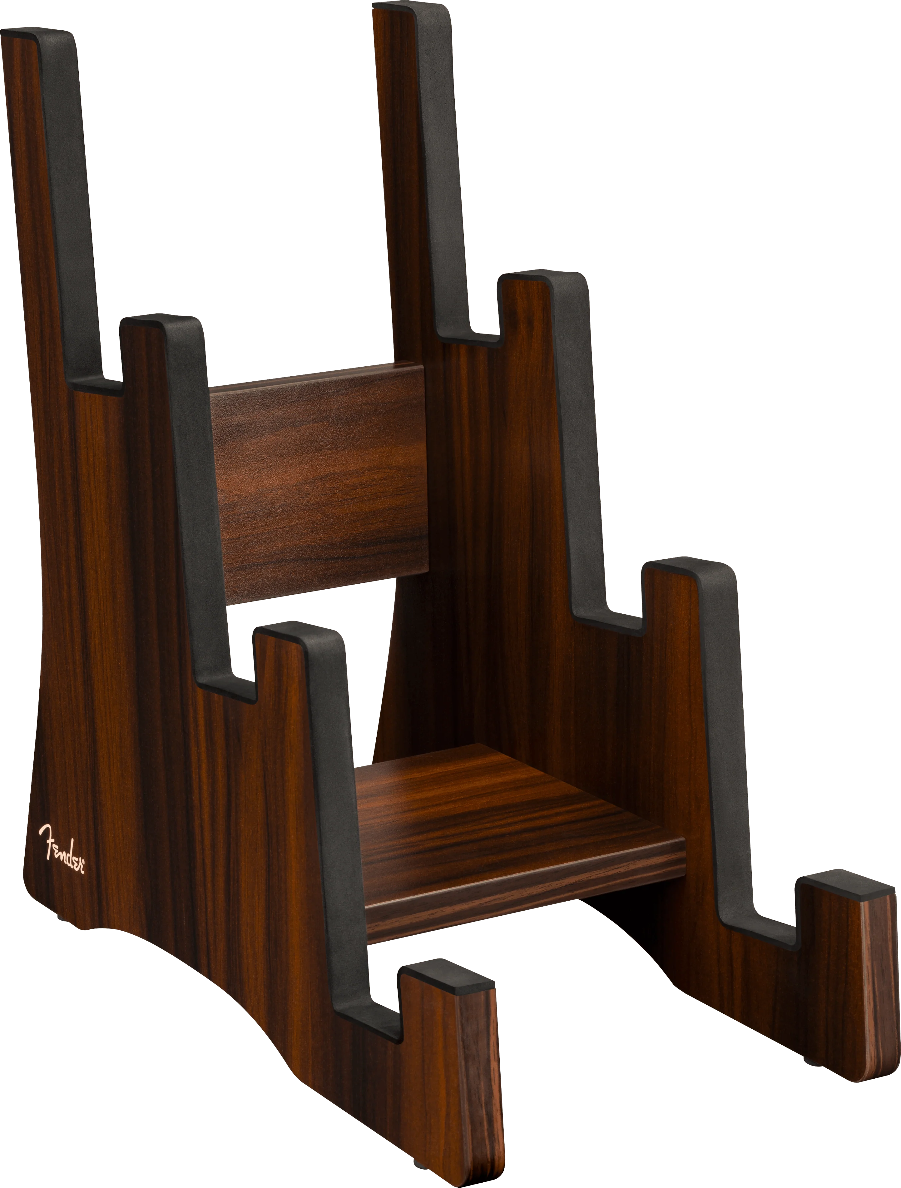Deluxe Wooden 3-Tier Guitar Stand