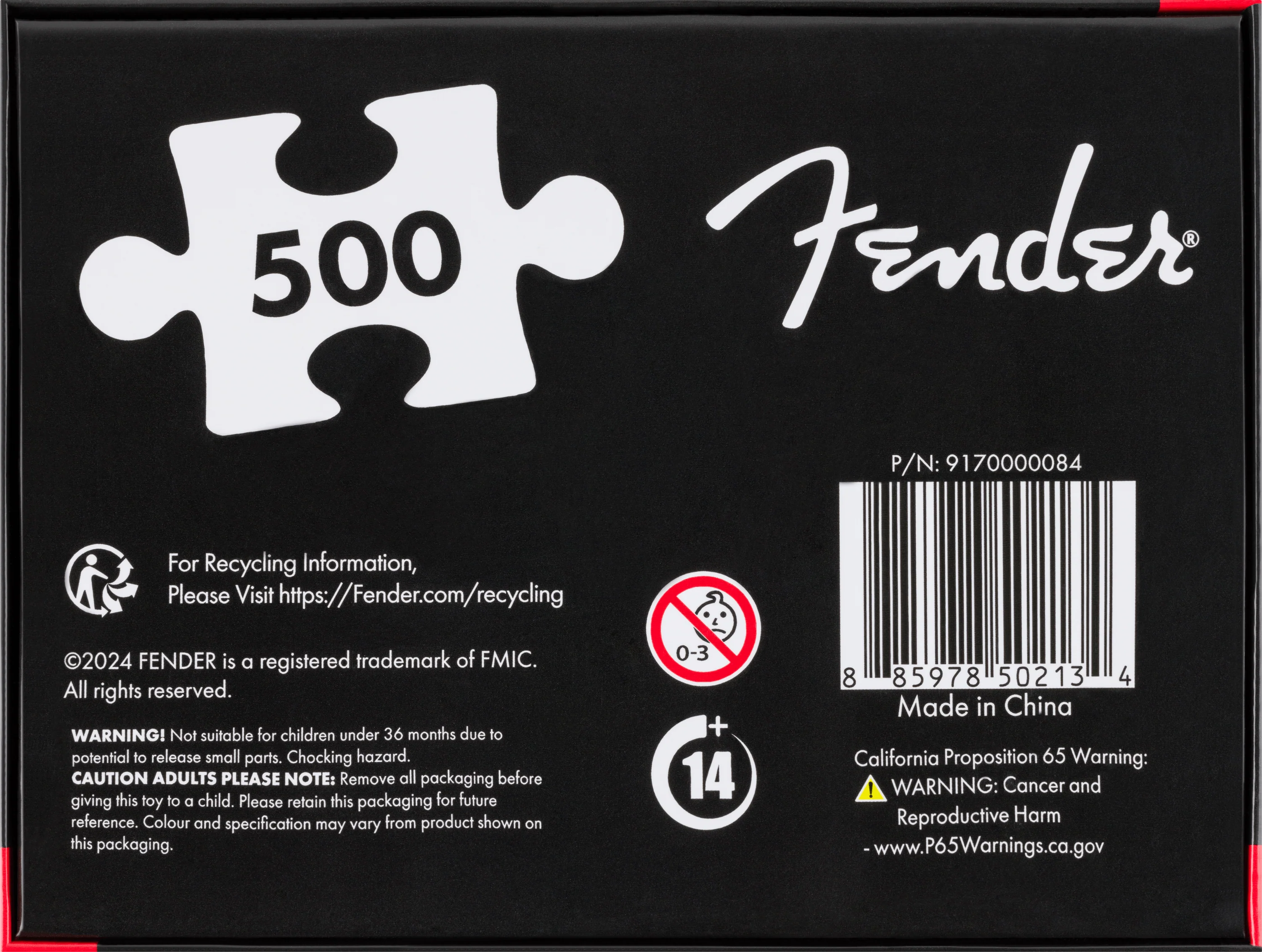 Fender® 500 piece Stratocaster™ Puzzle - Image 2