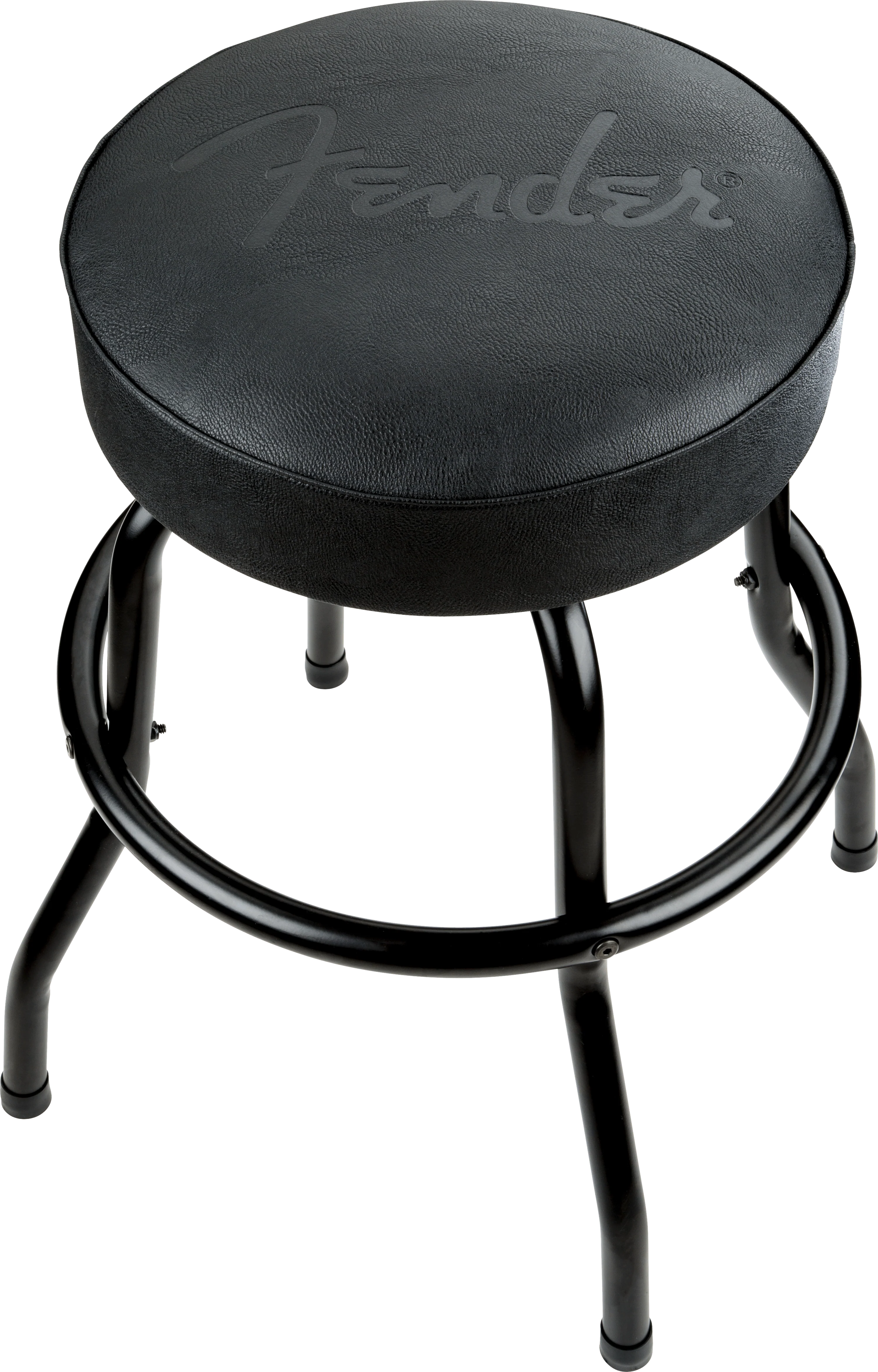 Fender® Embossed Black Logo Barstool, Black