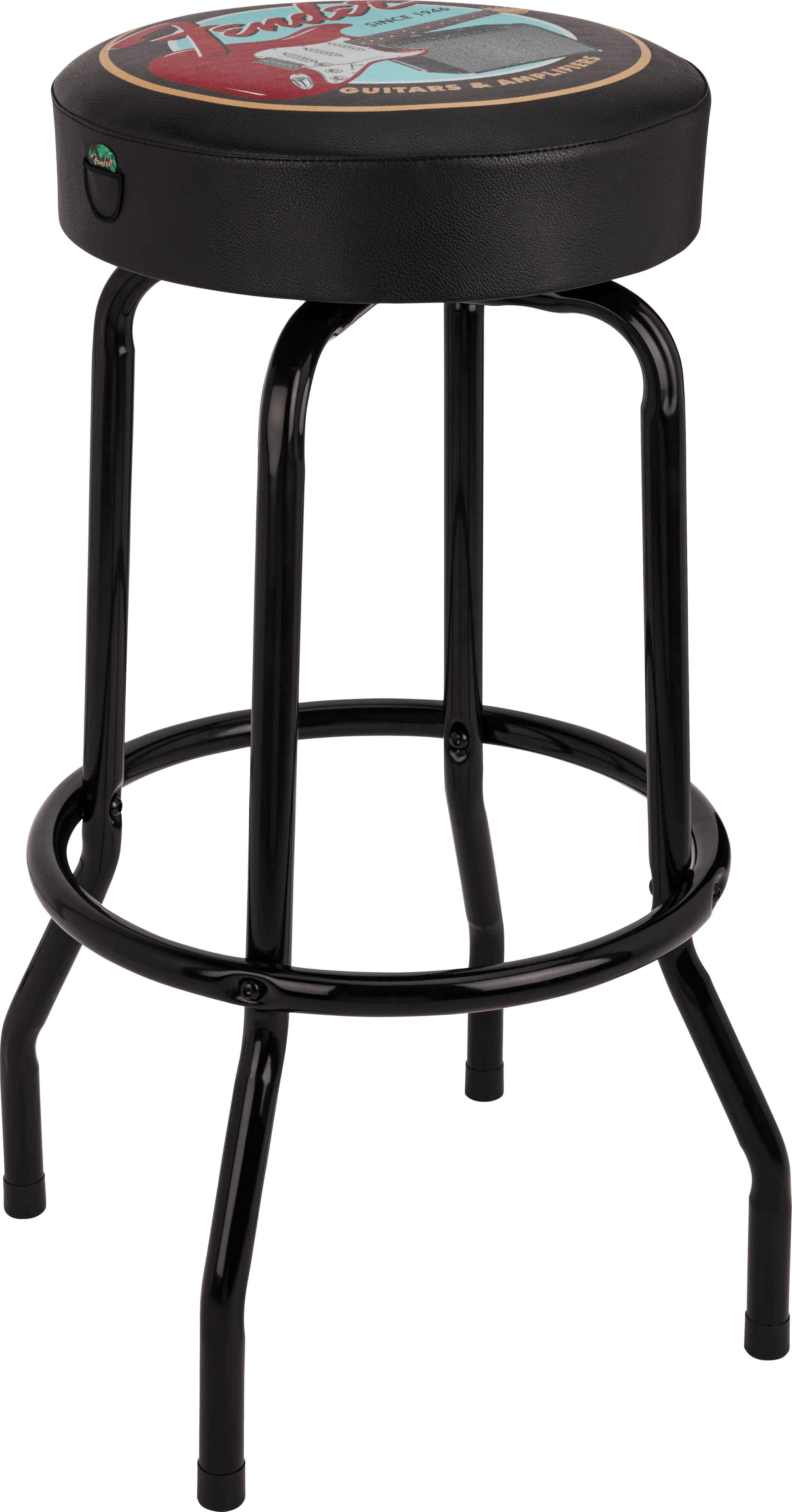 Fender® Guitars & Amps Pick Pouch Barstool, Black - Image 3