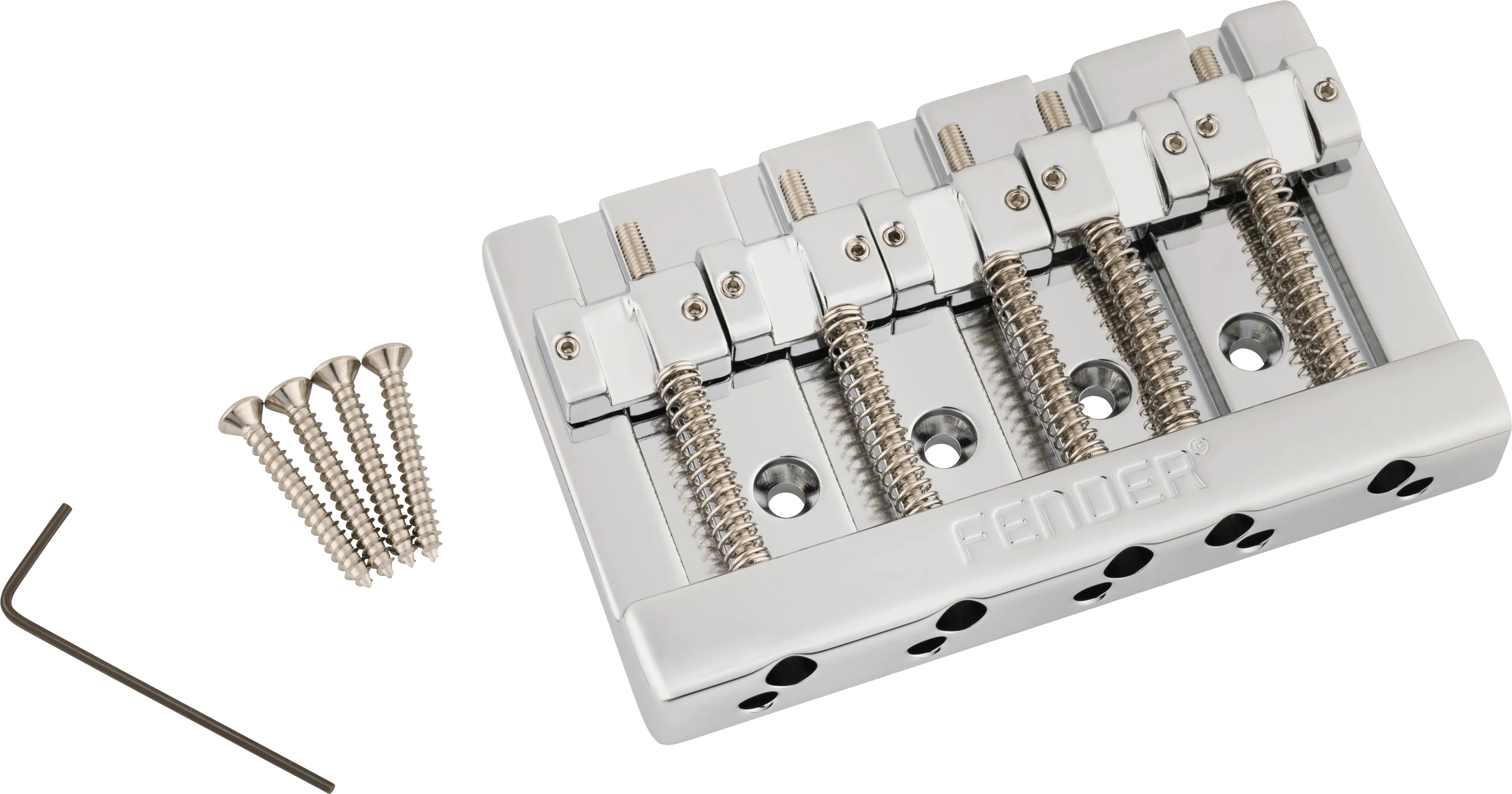 Fender® HiMass™ 5-String Bass Wide Bridge Assembly With Zinc Saddles - Image 2