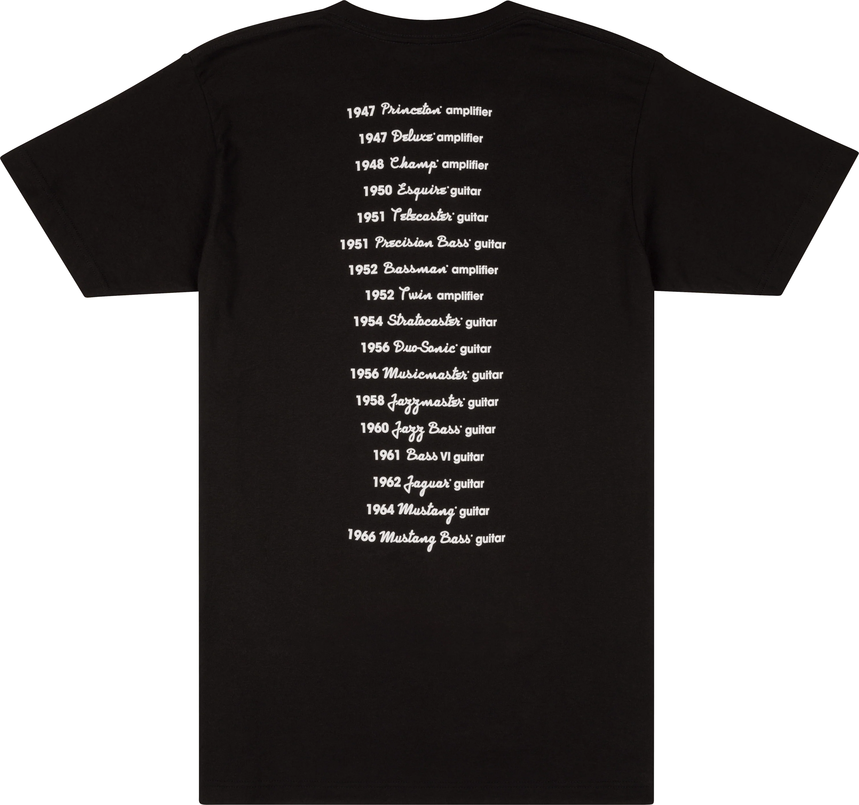 Fender® Logo Dateback T-Shirt - Image 3