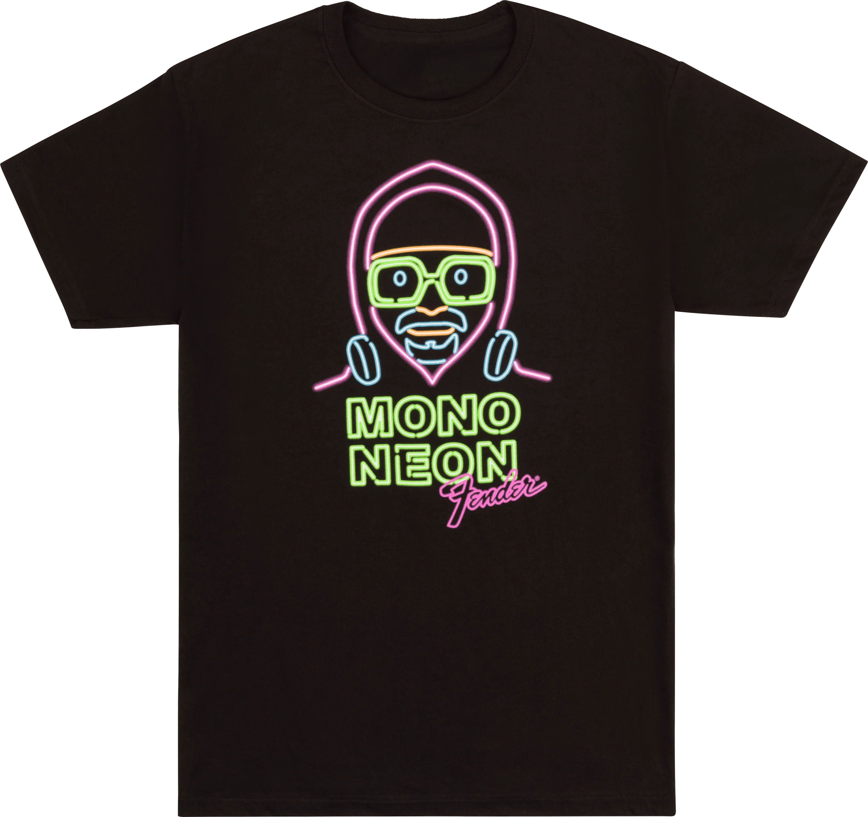 Fender® Mono Neon Glow T-Shirt, Black - Image 4