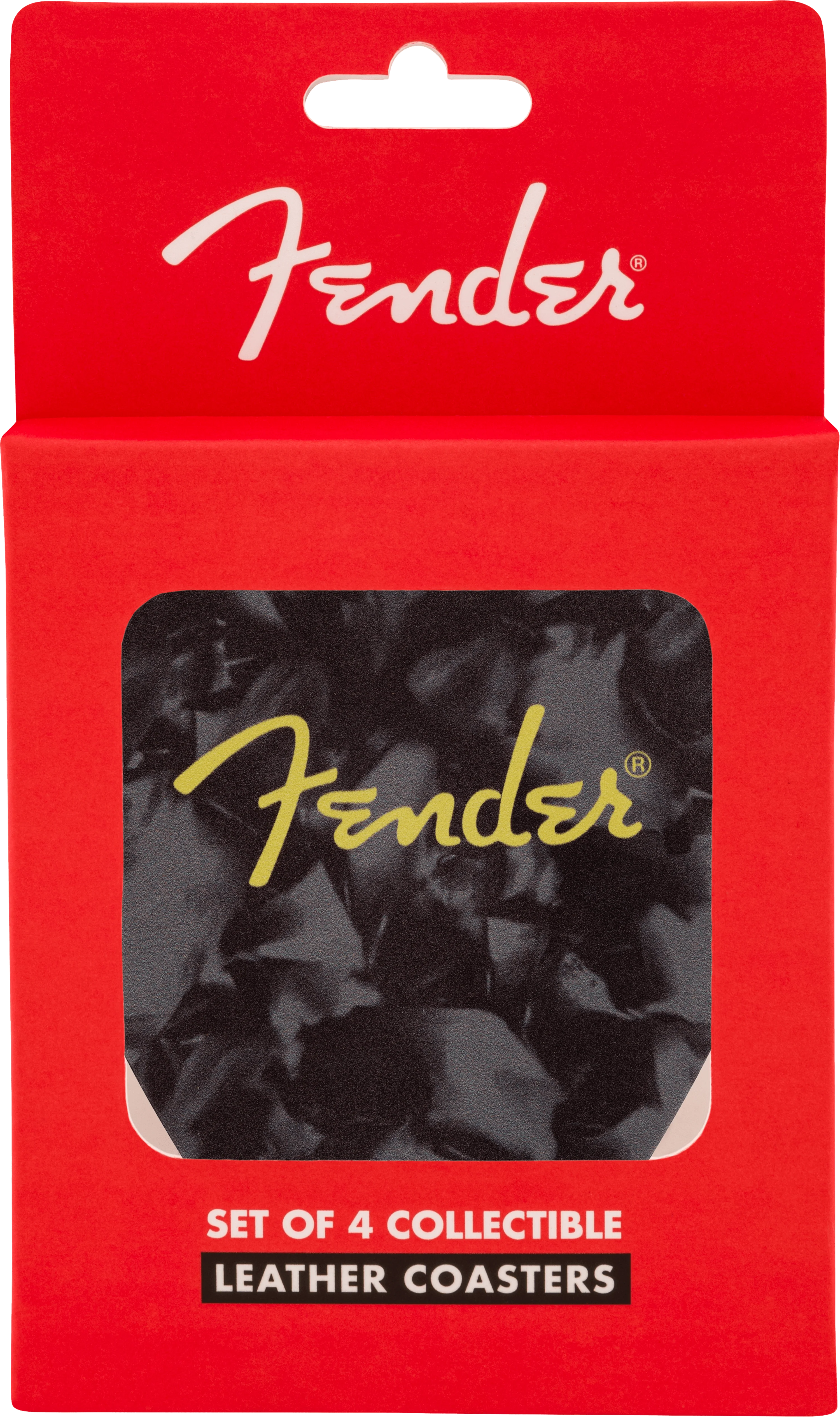 Fender™ Pick Shape Logo Coasters, 4-Pack, Multi-Color - Image 2