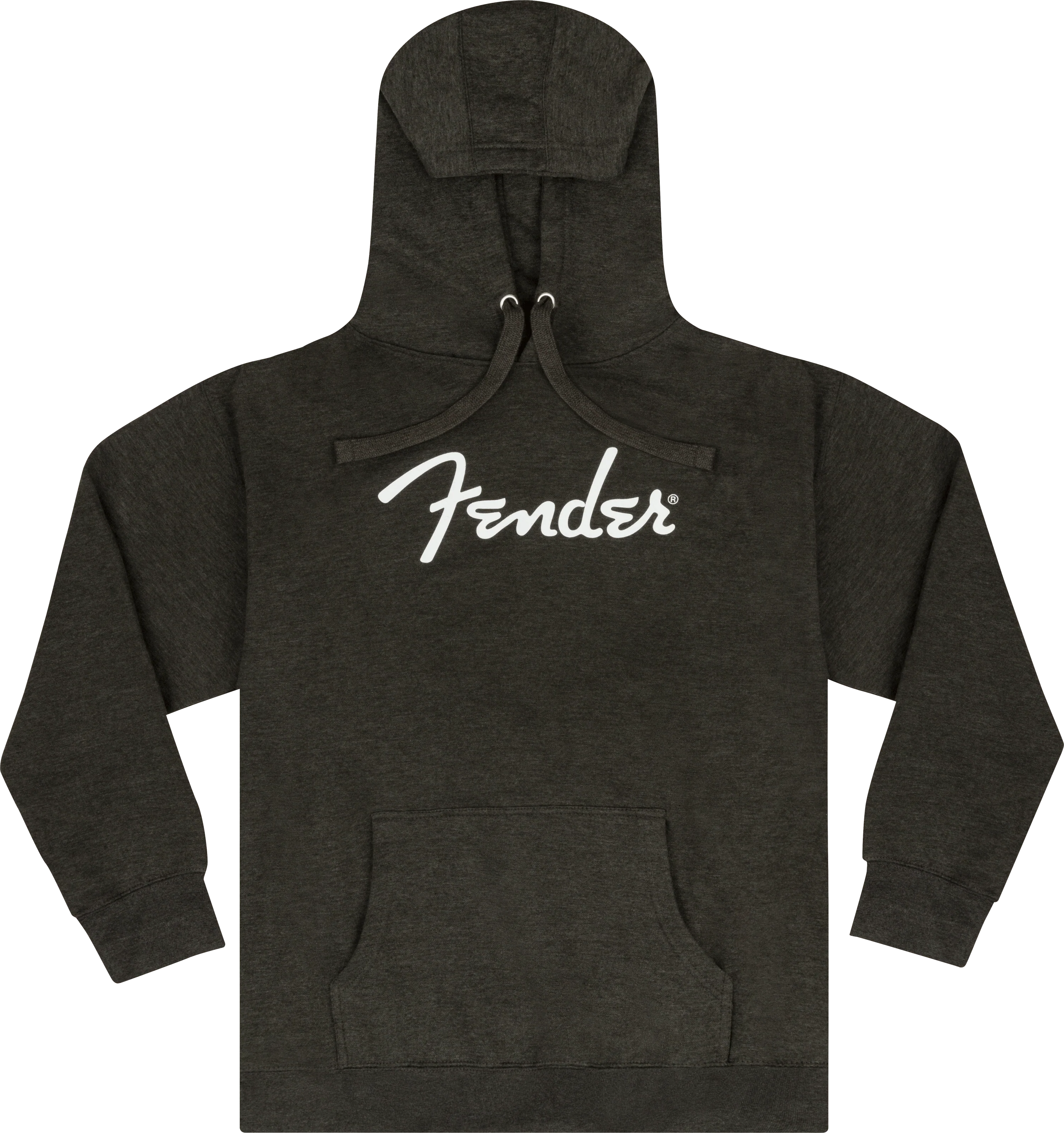Fender® Spaghetti Logo Hoodie, Gray Heather - Image 4