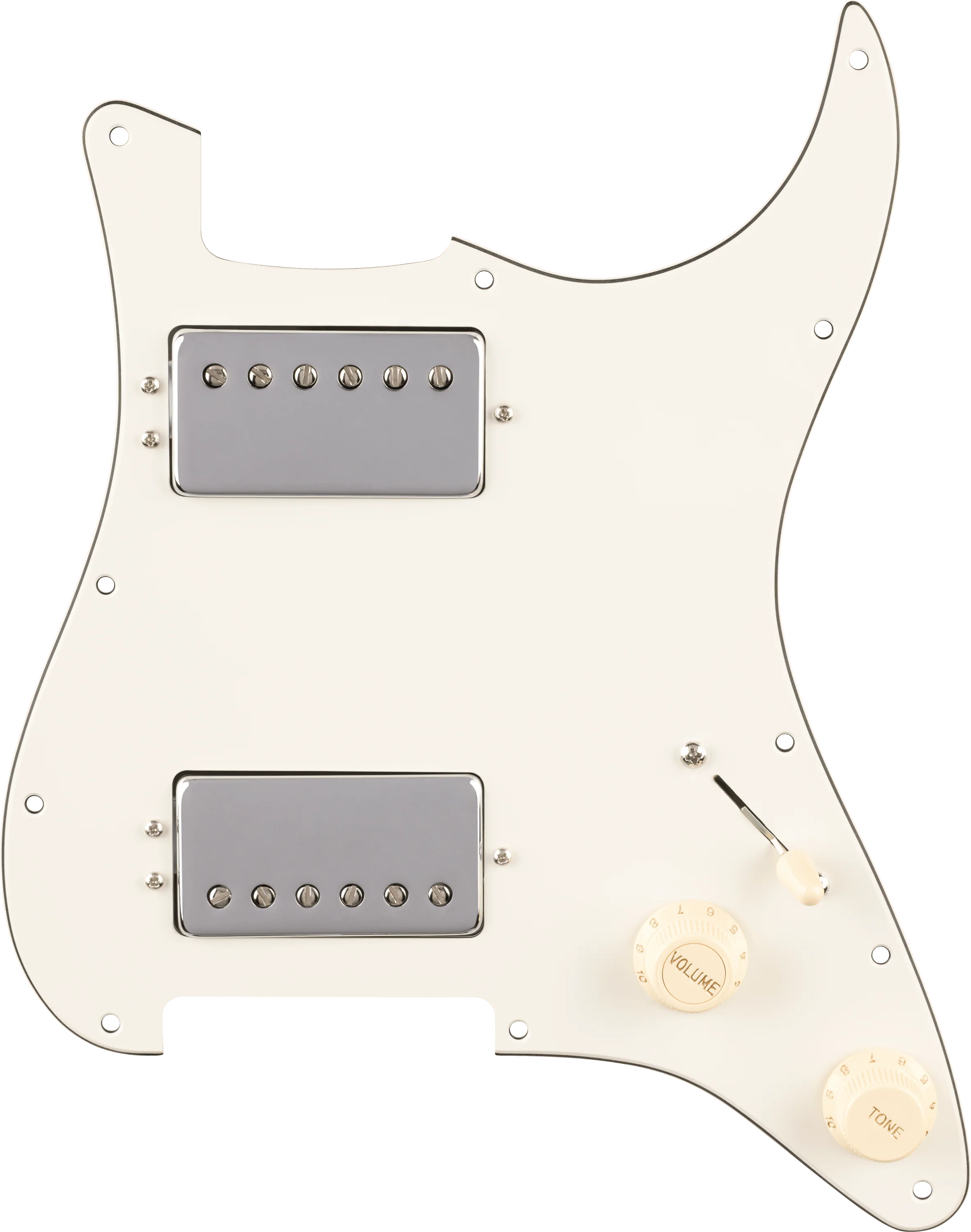 Pre-Wired Strat® Pickguard, Quadra Tap™ HH - Image 3