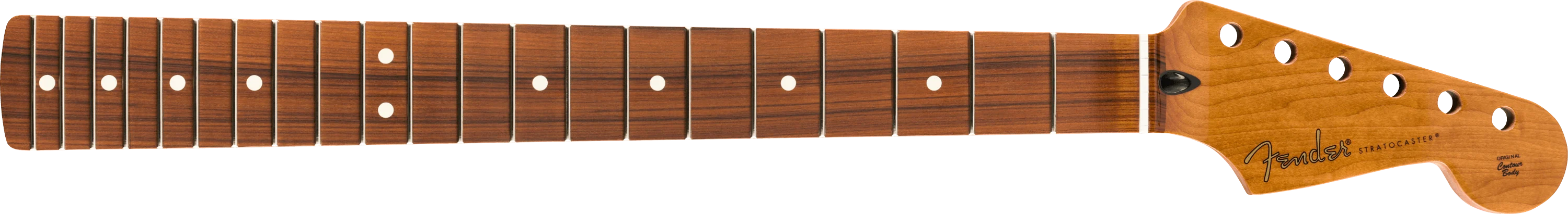 Roasted Maple Stratocaster Neck, 21 Narrow Tall Frets, 9.5", C Shape - Image 3