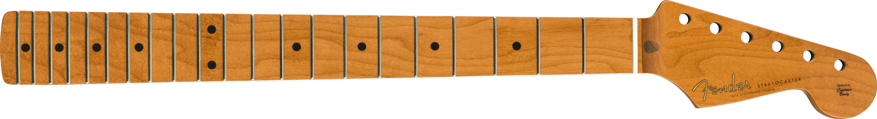 Roasted Maple Vintera® Mod 50's Stratocaster® Neck, 21 Medium Jumbo Frets, 9.5", "V" Shape
