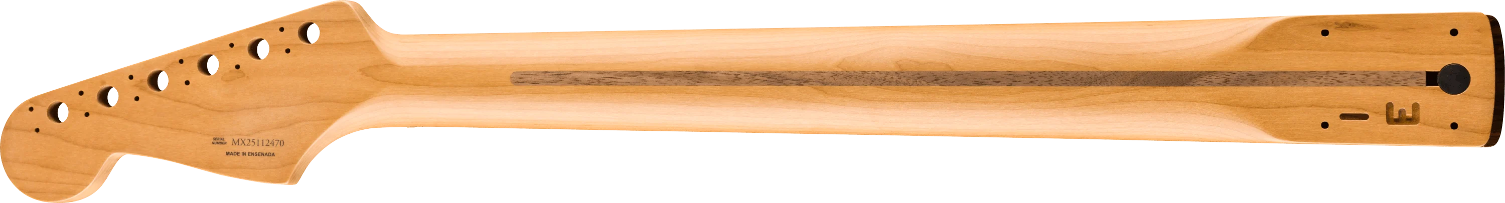 Satin Roasted Maple Fat Stratocaster® Neck, 22 Medium Jumbo Frets, 9.5", U Shape - Image 2