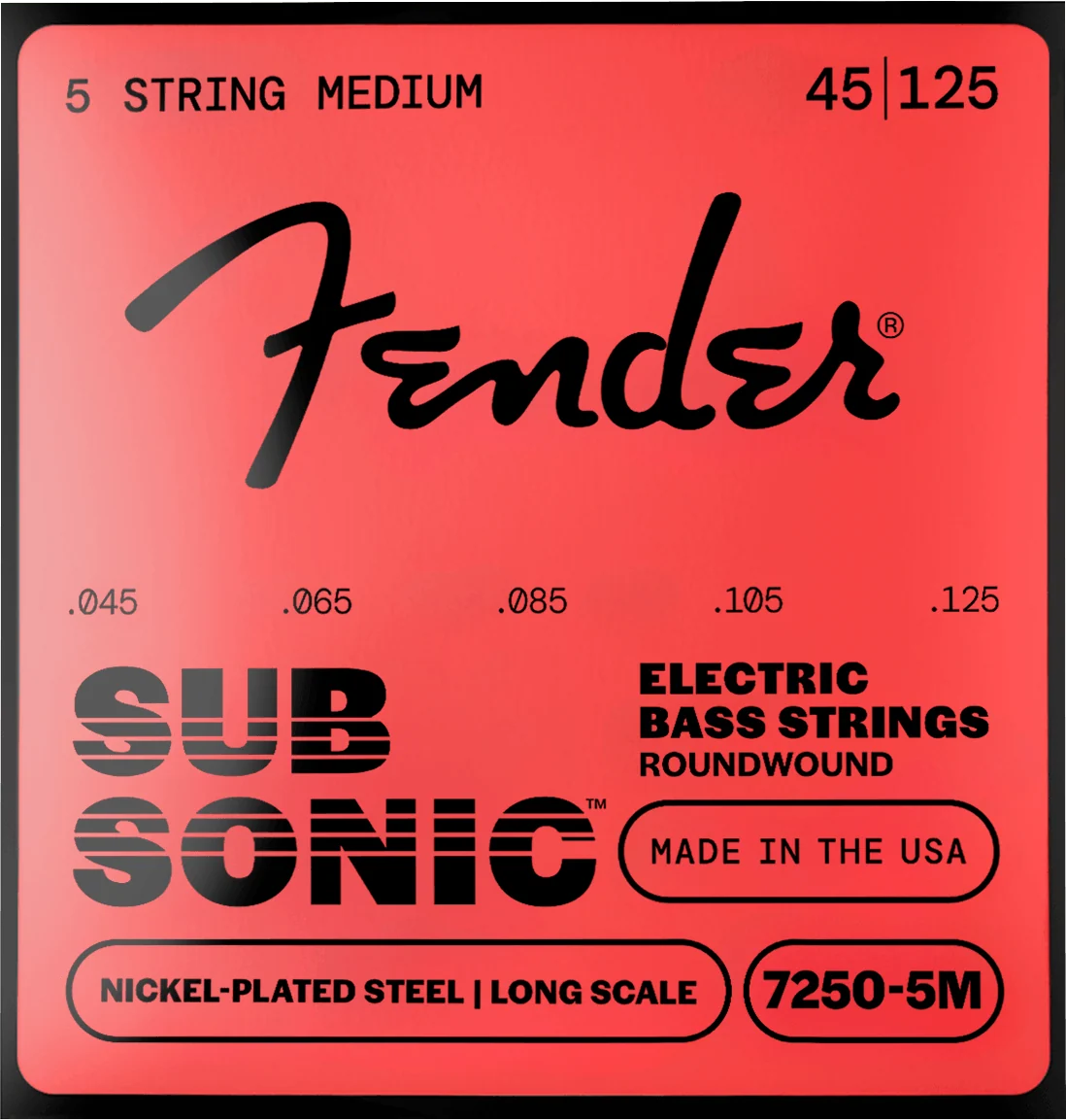 SubSonic™ 7250 Nickel-Plated Steel Bass Strings (5 String) - Image 3