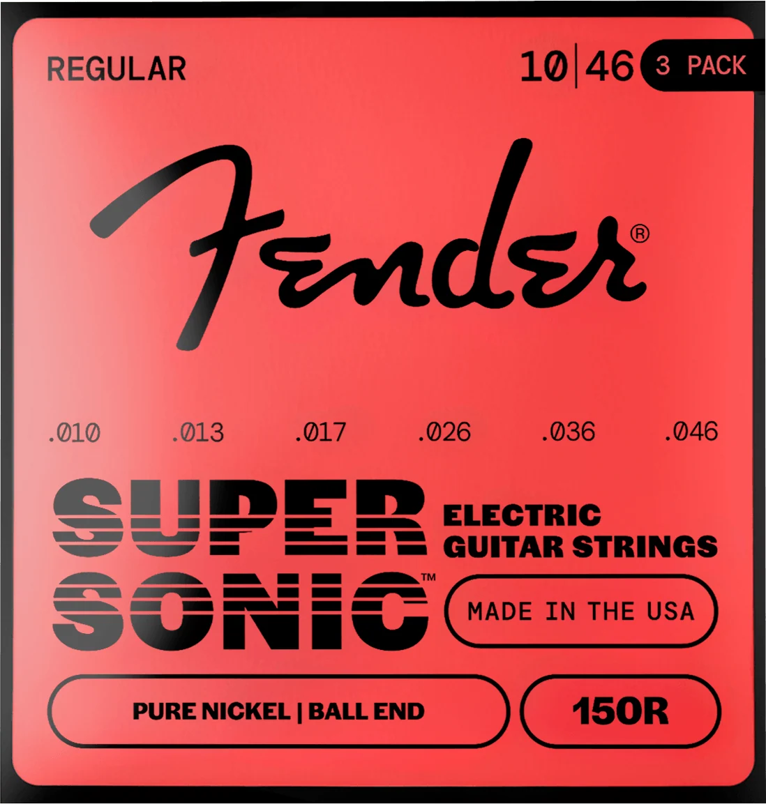 SuperSonic™ 150 Pure Nickel Guitar Strings (3-Pack) - Image 3