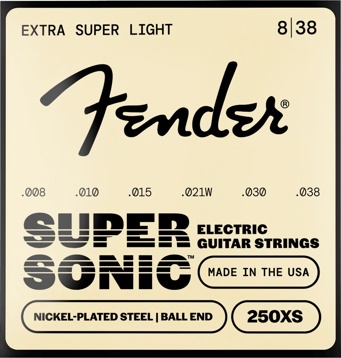SuperSonic™ 250 Nickel-Plated Steel Guitar Strings