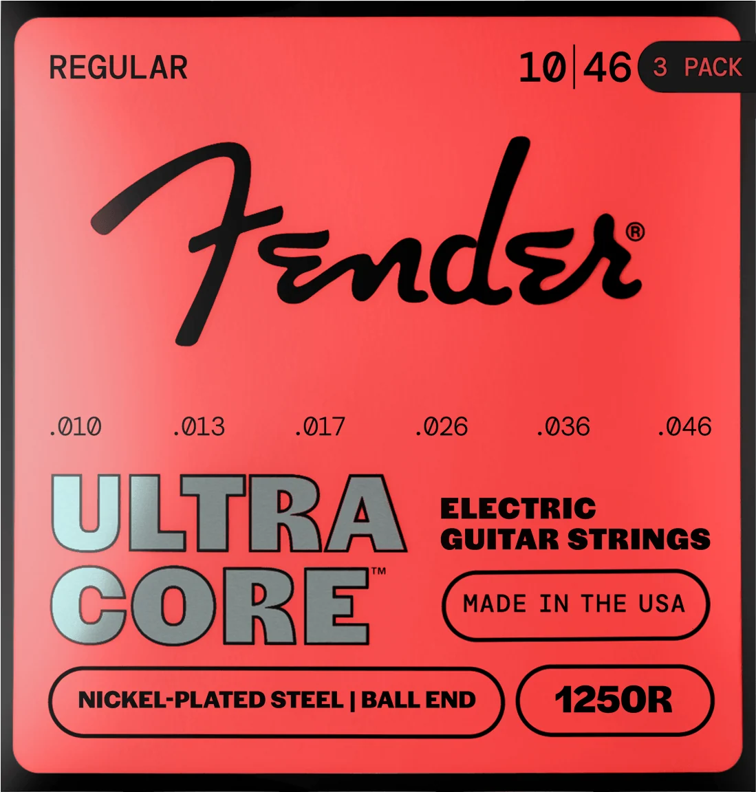 UltraCore™ 1250 Nickel-Plated Steel Guitar Strings (3-Pack) - Image 3